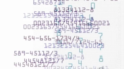 Rolling number in computer screen,business,finance.chip,CPU,intelligent,NASDAQ 库存影片 937734