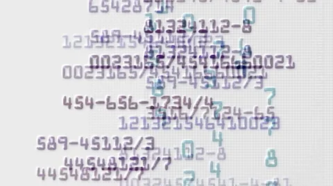 Rolling number in computer screen,business,finance.chip,CPU,intelligent,NASDAQ 库存影片 938434
