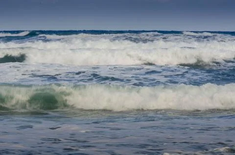 Rolling Ocean Waves Natures Rhythm at Sea Stock Photos