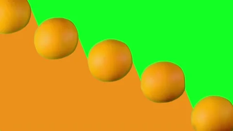 Rolling oranges transition with sptipes Stock Footage 151421010