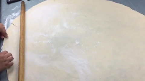 Rolling Out Dough 13 Stock Footage 93462908