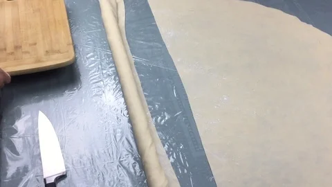 Rolling Out Dough 14 Stock Footage 93462976