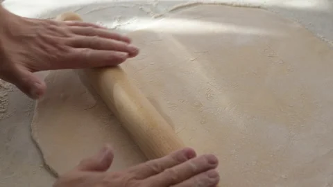 Rolling out the dough. Stock Footage 149151931