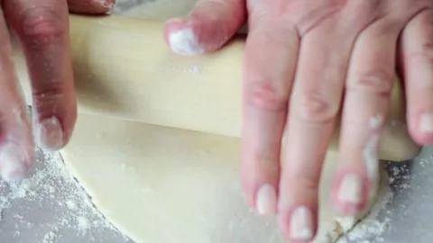 Rolling out the dough Stock Footage 154552576