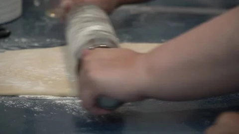 Rolling Out Dough Stock Footage 317472570