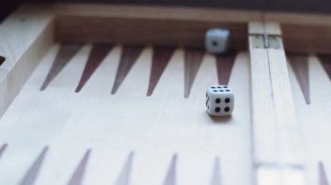 Rolling a pair of dice and getting a 6 Stock Footage 52541313