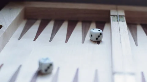 Rolling a pair of dice Stock Footage 52543507