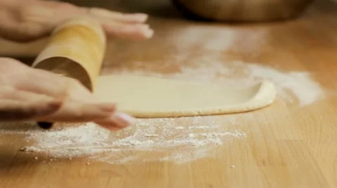 Rolling pastry Stock Footage 10926821