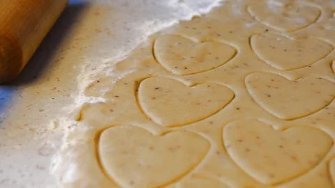 Rolling pin and dough Stock Footage 71582025