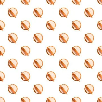 Rolling pin and dough repeated pattern Stock Illustration