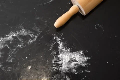 Rolling Pin Being Used For Baking Stock Photos