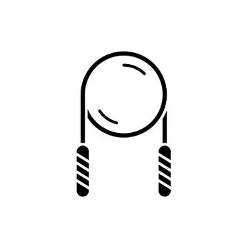 Rolling pin black icon, vector sign on isolated background. Rolling pin concept Stock Illustration