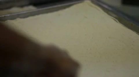 Rolling pin CU making holes more angles Stock Footage 9440484