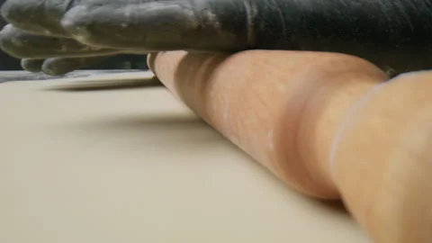 Rolling Pin On The Dough Видео 272984015