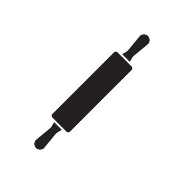 Rolling pin flat icon vector for your web site design, logo, app, UI. illustr Stock Illustration