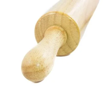 Rolling pin isolated on white background Foto stock