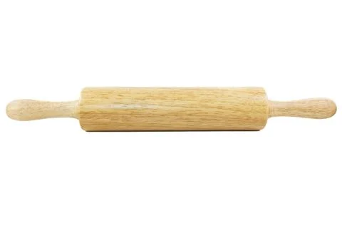 Rolling pin isolated on white background Stock Photos
