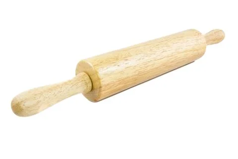 Rolling pin isolated on white background Stock-Fotos