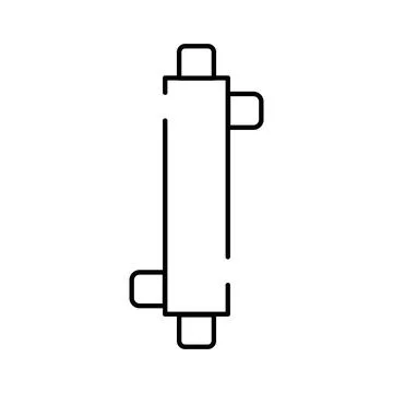 Rolling pin kitchen tool for baking dough Stock Illustration