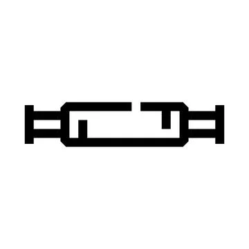 Rolling pin line icon for baking and cooking Stock Illustration