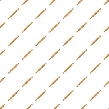 Rolling pin pattern seamless vector イラスト素材