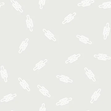 Rolling pin patterned line vector seamless pattern Stock Illustration