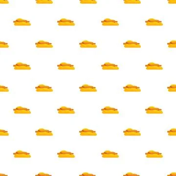 Rolling pin resting on dough seamless pattern Stock Illustration