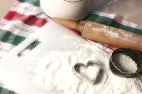 Rolling Pin Top Stock Footage 348615