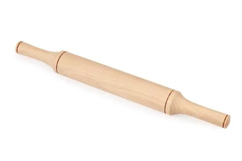 Rolling-Pin on a white background Stock Photos