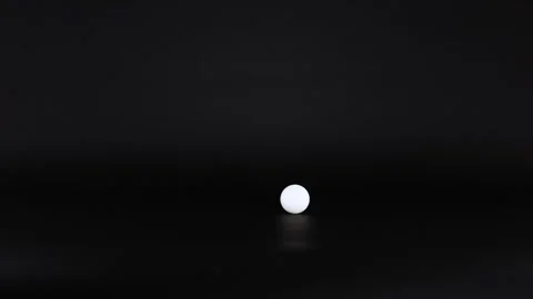 Rolling Ping Pong Ball Movement Stock Footage 316809696