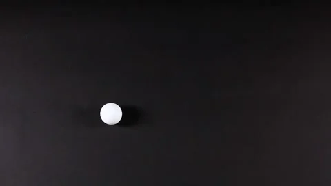 Rolling Ping Pong Ball on Surface Stock Footage 309168353