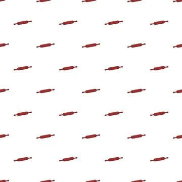 Rolling pins creating a seamless baking kitchen pattern Stock Illustration