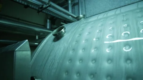 Rolling press at the winery Stock Footage 169136648