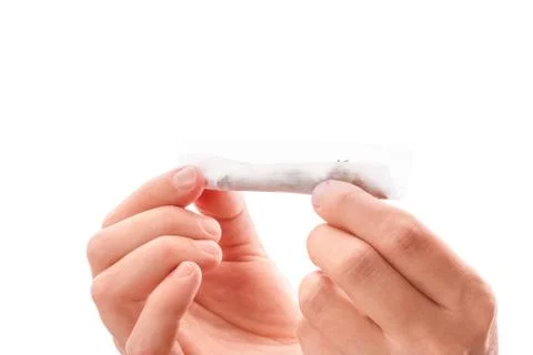 Rolling a reefer. Stock Photos