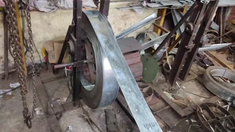 Rolling Shutter Strip Making Machine In ... | Stock Video | Pond5