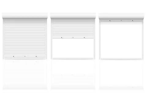 Rolling shutters vector illustration Ilustración de archivo