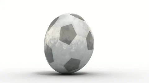 Rolling soccer ball Stock Footage 21642762