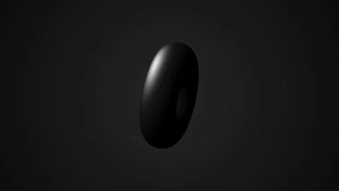 Rolling Spinning Torus Done Ring Stock Footage 143902684