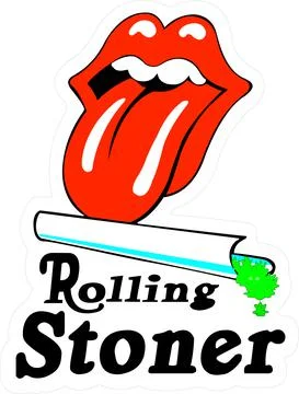 Rolling Stoner Stock-Illustration
