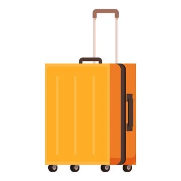 Rolling suitcase ready for vacation or business trip イラスト素材