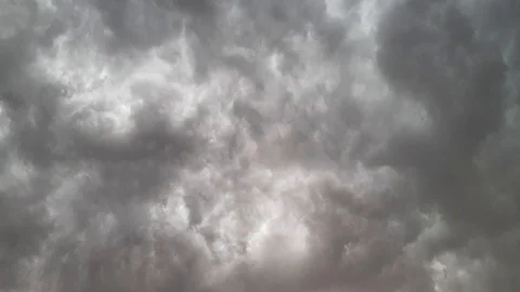 Rolling summer thunder storm clouds fast motion time lapse just before Stock Footage 120669295