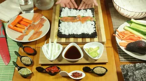 Rolling Sushi 库存影片 22199287