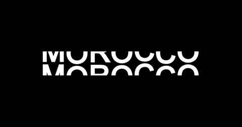 Rolling text animation Morocco 動画素材 281308551