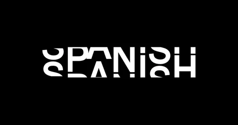 Rolling text animation spanish 動画素材 281308565