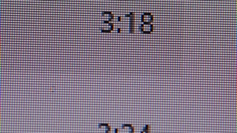 Rolling through time stamps Stock Footage 118859638