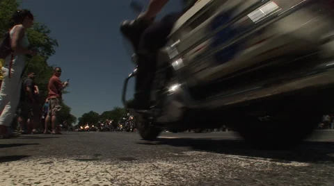 Rolling Thunder invades Washington DC Stock Footage 41275163