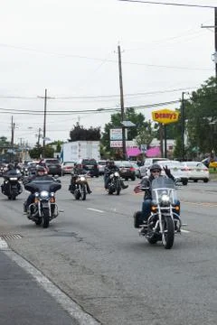Rolling Thunder Motorcycle Ride 2018 库存照片