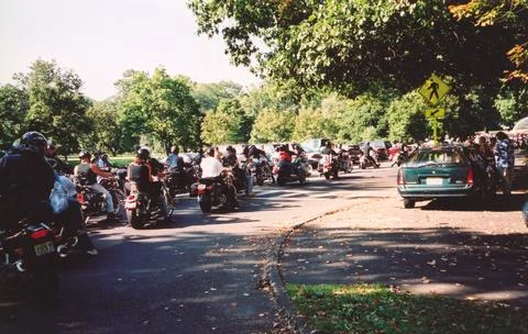 Rolling Thunder Motorcycle Ride September 21, 2003 Stock Photos