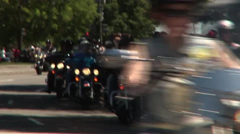 Rolling Thunder's Memorial Day weekend Washington DC ride Video stock 41309701