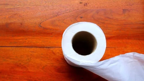 Rolling Tissue Swaying in the Breeze – Soft and Aesthetic Motion Stock Footage 301708094